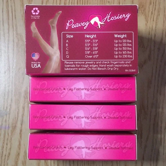 New Bundle Of 15 XL Length Scrunchie Socks & 6 Peavey Brand Pantyhose - Picture 7 of 7